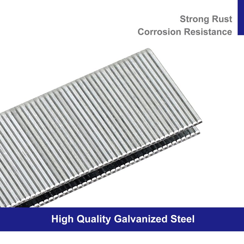 HW HAMWOO 18 Gauge by 1/2 to 1 in Multi-Pack Narrow Crown Staples, 1200-Pack Including 1/2"- 400; 3/4"- 400; 1"- 400 (Silver) - Image 3